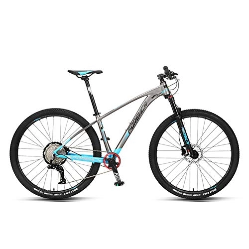 Mountain Bike : JKCKHA Sport And Expert Adult Mountain Bike, 29-Inch Wheels, Aluminum Alloy Frame, Rigid Hardtail, Hydraulic Disc Brakes, All-Terrain Mountain Bike, Multiple Colors, Blue