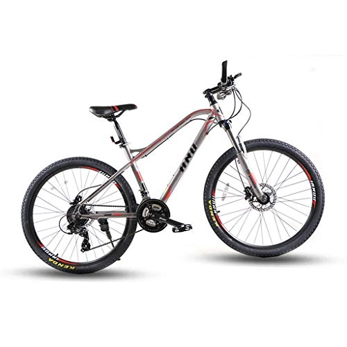 Mountain Bike : JXJ 26 Inch Mountain Bike Full Suspension 27 Speed Bicycle for Adults, Dual Disc Brake Aluminum Frame Mtb Bikes