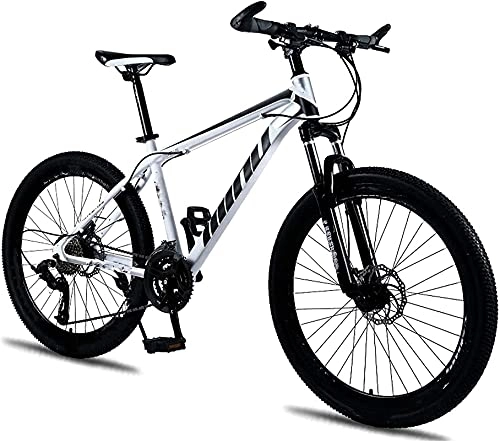 Mountain Bike : JYTFZD WENHAO Mountain Bike, Disc Brake Shock Absorption 21 Speeds Disc Brakes 26 Inch Snow Bicycle, for Urban Environment and Commuting To and From Get Off Work