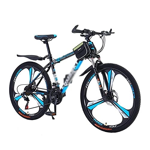 Mountain Bike : Kays 26 Inch Mountain Bike 21 / 24 / 27-Speed MTB Bicycle Urban Commuter City Bicycle With Dual Disc Brake And Dual Suspension For Men Woman Adult And Teens(Size:21 Speed, Color:Blue)