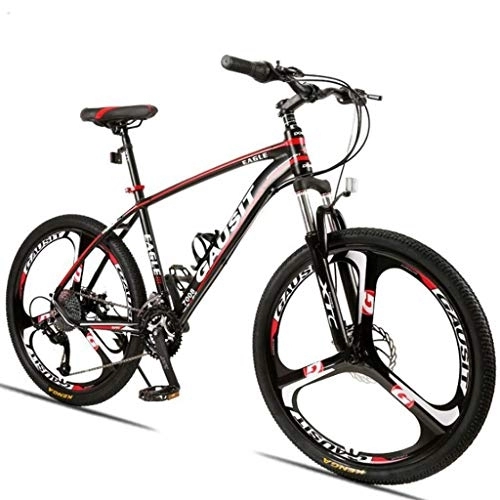 Mountain Bike : Kays 26" Men / Women Mountain Bicycles 24 / 27 / 30 Speeds MTB Bike Lightweight Carbon Steel Frame Disc Brake Front Suspension (Color : Red, Size : 24speed)