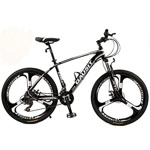 Mountain Bike : Kays 26" Mountain Bicycles 24 / 27 / 30 Speeds Men / Women Bike Lightweight Carbon Steel Frame Disc Brake Front Suspension (Color : Black, Size : 24speed)