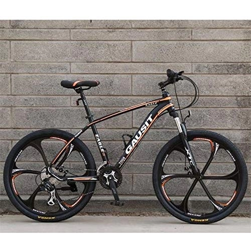 Mountain Bike : Kays 26" Mountain Bicycles 24 / 27 / 30 Speeds Men / Women Bike Lightweight Carbon Steel Frame Disc Brake Front Suspension (Color : Orange, Size : 24speed)