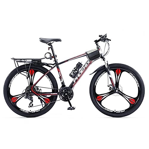 Mountain Bike : Kays Mountain Bicycle Suspension Bike 27.5 Inch Mountain Bike Carbon Steel Frame With Dual Disc Brake Suitable For Men And Women Cycling Enthusiasts(Size:27 Speed, Color:Red)