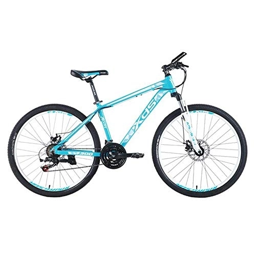 Mountain Bike : Kays Mountain Bike, 26 Inch Aluminium Alloy Frame Bicycles, Double Disc Brake And Front Suspension, 21 Speed (Color : A)