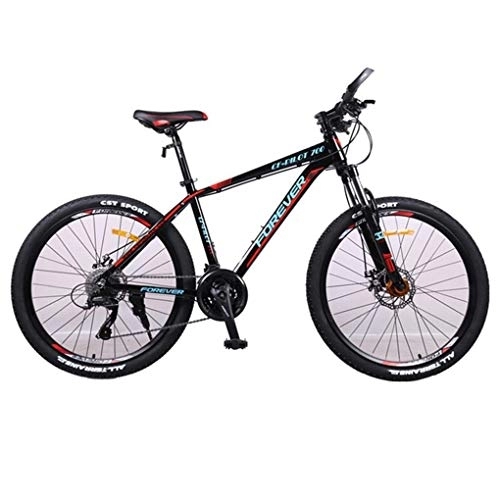 Mountain Bike : Kays Mountain Bike, 26 Inch Men / Women Hard-tail Bicycles, Aluminium Alloy Fream Double Disc Brake And Front Suspension, 27 Speed (Color : D)