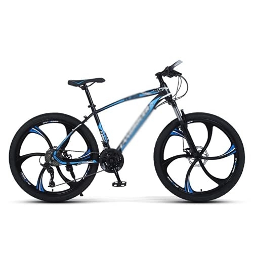 Mountain Bike : Kays Mountain Bike 26 Inches Wheels 21 / 24 / 27 Speed Gear System Dual Suspension Unisex Adult Mountain Bicycle For A Path, Trail & Mountains(Size:27 Speed, Color:Blue)