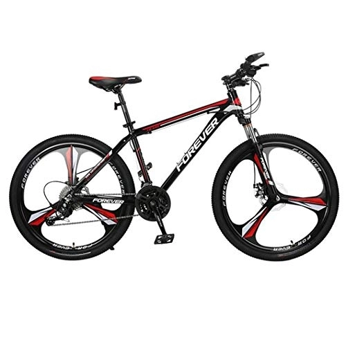 Mountain Bike : Kays Mountain Bike, Aluminium Alloy Frame, Men / Women 26 Inch Mag Wheel, Double Disc Brake And Front Suspension (Color : Red, Size : 30 Speed)