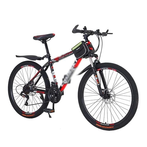 Mountain Bike : Kays Mountain Bike Carbon Steel Frame 21 Speed 26 Inch 3 Spoke Wheels Disc Brake Bicycle Suitable For Men And Women Cycling Enthusiasts(Size:21 Speed, Color:Red)