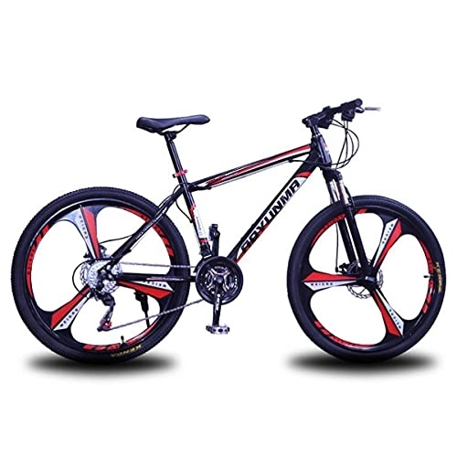 Mountain Bike : Kays MTB Mountain Bike 26" Wheels 21 / 24 / 27 Speed Bicycle Disc Brake Bicycles With Carbon Steel Frame(Size:24 speed, Color:Red)
