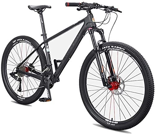 Mountain Bike : LEYOUDIAN Men's Mountain Bikes, 27.5 Inch Hardtail Mountain Trail Bike, Carbon Fiber Frame, Oil Disc Brake All Terrain Mountain Bicycle, 33 Speed