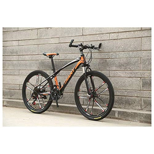 Mountain Bike : LHQ-HQ Outdoor sports 26'' HighCarbon Steel Mountain Bike with 17'' Frame Dual DiscBrake 2130 Speeds, Multiple Colors Outdoor sports Mountain Bike (Color : Black, Size : 21 Speed)