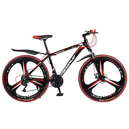 Mountain Bike : LXYFC Mountain Bike Mens Bicycle Bike Bicycle Mountain Bike, Aluminium Alloy Frame Mountain Bicycles, Double Disc Brake and Front Suspension, 26inch Wheel Mountain Bike Alloy Frame Bicycle Men's Bike