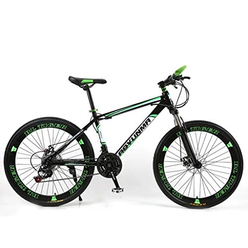 Mountain Bike : LXYFC Mountain Bike Mens Bicycle Bike Bicycle Mountain Bike, Carbon Steel Frame Bicycles, Double Disc Brake and Front Fork, 26inch Spoke Wheel Mountain Bike Alloy Frame Bicycle Men's Bike