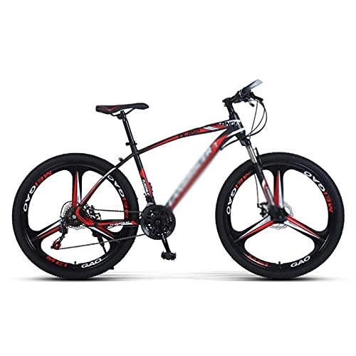 Mountain Bike : MENG 26 inch Mountain Bike Carbon Steel MTB Bicycle with Disc-Brake Suspension Fork Cycling Urban Commuter City Bicycle Suitable for Men and Women Cycling Enthusiasts / Red / 27 Speed