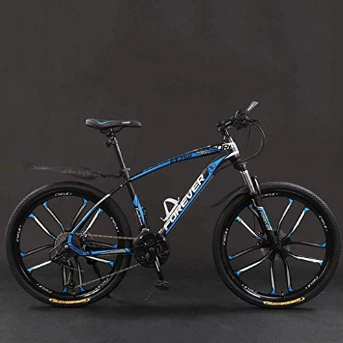 Mountain Bike : MJY Bicycle, 26 inch 21 / 24 / 27 / 30 Speed Mountain Bikes, Hard Tail Mountain Bicycle, Lightweight Bicycle with Adjustable Seat, Double Disc Brake 7-10, 24 Speed