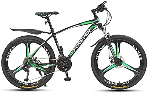 Mountain Bike : MJY Bike Guide, 26 Inches, 24 Inches, Mountain Bike, 21 / 24 / 27 / 30 Speed Gears, Fork Suspension, Adult Bicycle, Boys and Girls Bicycle, Red, 24 inch 30 Speed, Size Name:26 inch 24 Speed, Colour Name:Green