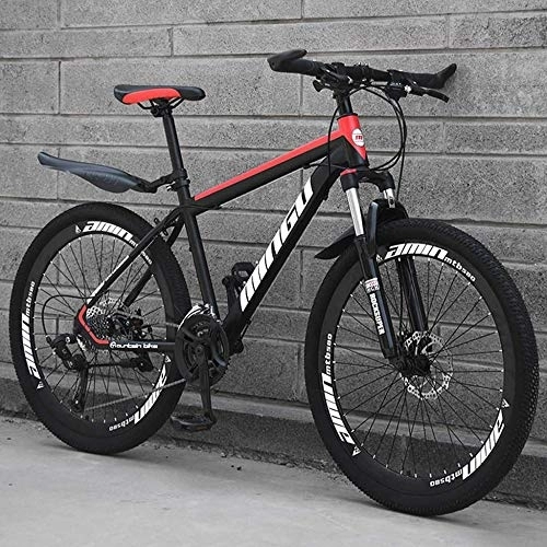 Mountain Bike : Mountain Bike 26 Inches, Double Disc Brake Frame Bicycle Hardtail With Adjustable Seat, Country Men'smountain Bikes 21 / 24 / 27 / 30 Speed, D-27speed