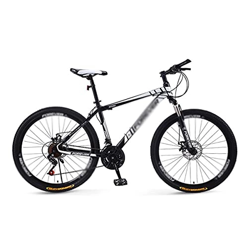 Mountain Bike : Mountain Bike Adult Mountain Bike 27.5-Inch Wheels With Carbon Steel Frame For Men Woman Adult And Teens 24 / 27 Speed With Double Disc Brake(Size:21 Speed, Color:Black)
