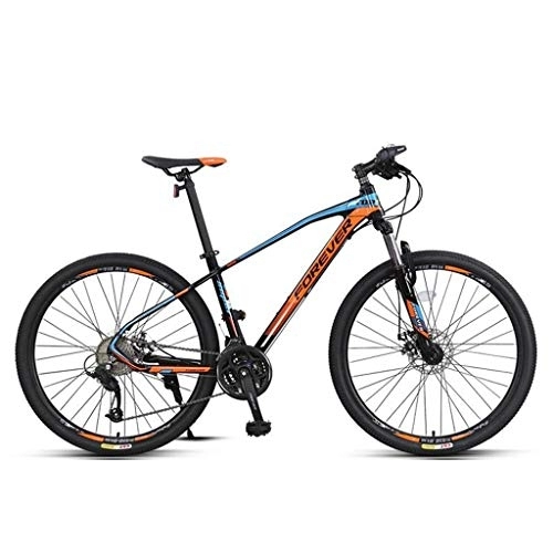 Mountain Bike : Mountain Bike, Aluminium Alloy Frame Mountain Bicycles, Double Disc Brake and Front Fork, 27.5inch Spoke Wheel, 27 Speed (Color : B)