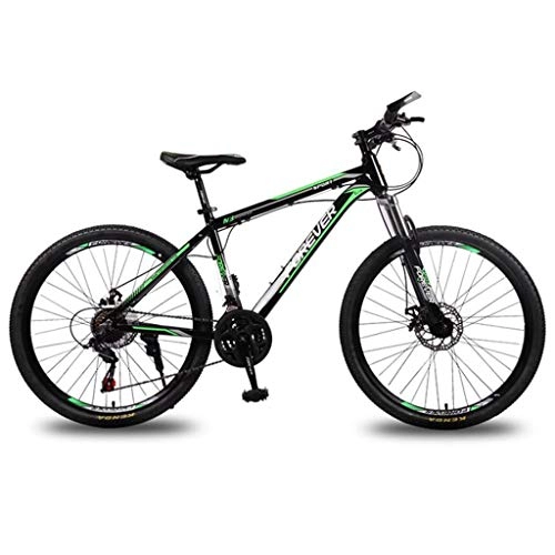 Mountain Bike : Mountain Bike, Aluminium Alloy Frame Mountain Bicycles, Double Disc Brake and Front Suspension, 26inch Wheel, 21 Speed (Color : D)