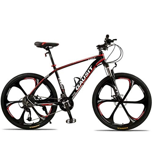 Mountain Bike : Mountain Bike Bike Bicycle Men's Bike 26 Inch Mountain Bicycles 24 / 27 / 30 Speeds Lightweight Aluminium Alloy Frame Front Suspension Disc Brake Black Mountain Bike Mens Bicycle Alloy Frame Bicycle