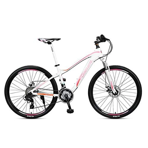 Mountain Bike : Mountain Bike Bike Bicycle Men's Bike 26”Mountain Bike, Aluminium frame Hardtail Bike, with Disc Brakes and Front Suspension, 27 Speed Mountain Bike Mens Bicycle Alloy Frame Bicycle ( Color : A )