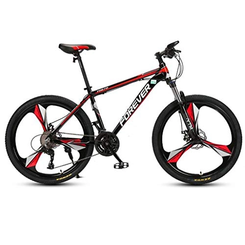 Mountain Bike : Mountain Bike Bike Bicycle Men's Bike 26inch Mountain Bike, Carbon Steel Frame Hard-tail Bicycles, Double Disc Brake and Front Suspension, 24 Speed Mountain Bike Mens Bicycle Alloy Frame Bicycle