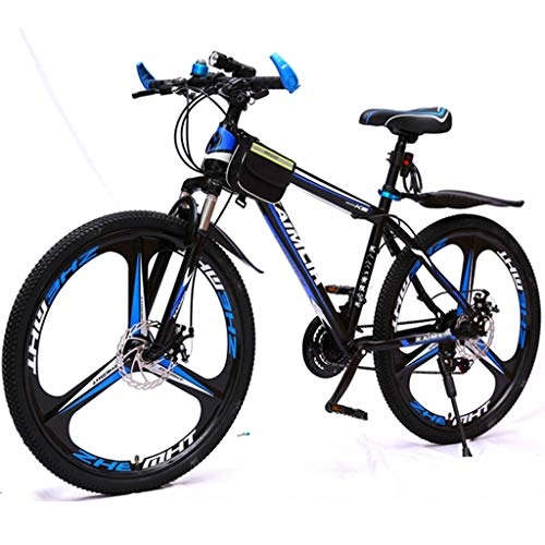 Mountain Bike : Mountain Bike Bike Bicycle Men's Bike Mountain Bicycles 26" Shock-absorbing Ravine Bike Front Suspension 21 speeds Dual Disc Brake Oneness wheel Carbon Steel Frame Mountain Bike Mens Bicycle Alloy Fra