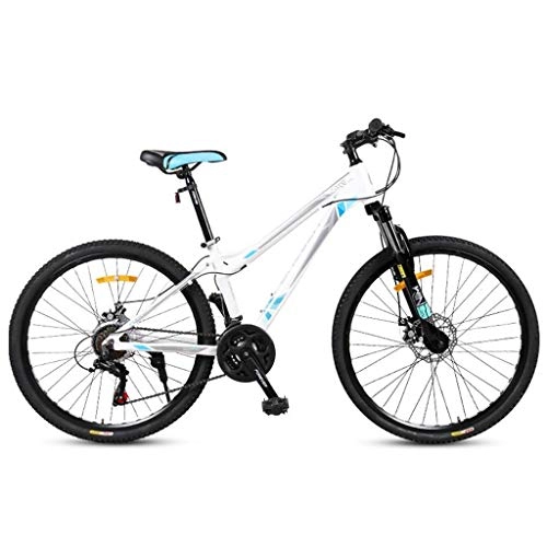 Mountain Bike : Mountain Bike Bike Bicycle Men's Bike Mountain Bike, Aluminium Alloy Frame Bicycles, Double Disc Brake and Front Suspension, 26inch Wheel, 21 Speed Mountain Bike Mens Bicycle Alloy Frame Bicycle