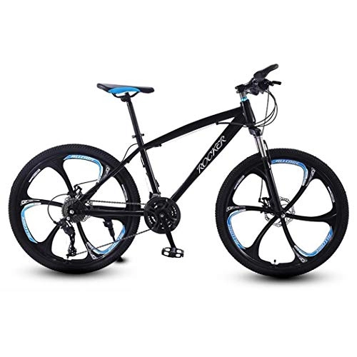 Mountain Bike : Mountain Bike Bike Bicycle Men's Bike Mountain Bike, Carbon Steel Frame, 26 Inch Unisex Hardtail Mountain Bicycle, Dual Disc Brake And Front Suspension Mountain Bike Mens Bicycle Alloy Frame Bicycle