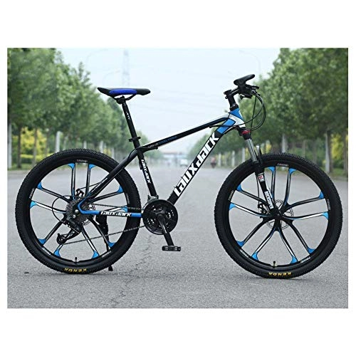 Mountain Bike : Mountain Bike Featuring Rigid 17Inch HighCarbon Steel Frame 30Speed Drivetrain Dual Oil Brakes and 26Inch Wheels Black