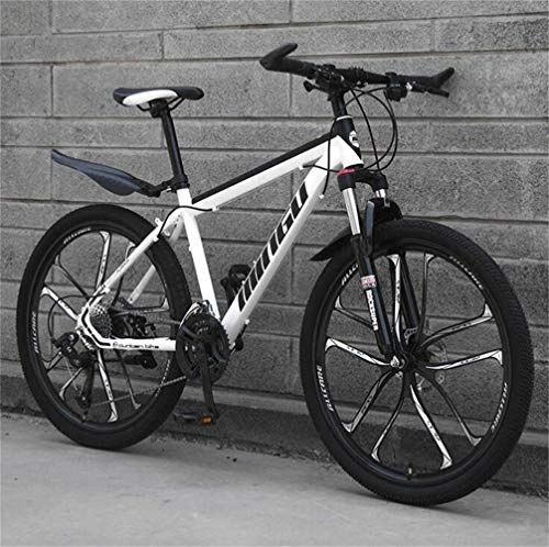 Mountain Bike : Mountain Bike For Adults City Road Bicycle - Commuter City Hardtail Bike Unisex (Color : White, Size : 30 Speed)
