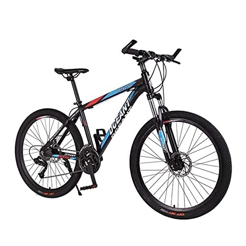 Mountain Bike : Mountain Bike Mountain Bikes 26 Inches Muti Spoke Wheels 21 Speed Dual Disc Brake Bicycle For Men Woman Adult And Teens With High Carbon Steel Frame