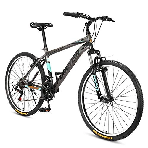 Mountain Bike : Mountain Bike Youth Adult Mens Womens Bicycle MTB 26" Mountain Bicycles 21 Speeds Lightweight Aluminium Alloy Frame Disc Brake Front Suspension Unisex Mountain Bike for Women Men Adults ( Color : B )
