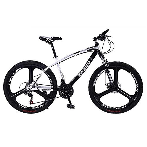 Mountain Bike : Mountain Bike Youth Adult Mens Womens Bicycle MTB Mountain Bike, 26 Inch Hard-tail Bicycles, Carbon Steel Frame, Double Disc Brake Front Suspension, 21 / 24 / 27 Speed Mountain Bike for Women Men Adults