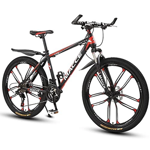Mountain Bike : Mountain Bike Youth Adult Mens Womens Bicycle MTB Mountain Bike 26 Inches 21 / 24 / 27 Speed High Carbon Steel Single Suspension Student / Adult Bike Mountain Bicycle Mountain Bike for Women Men Adults