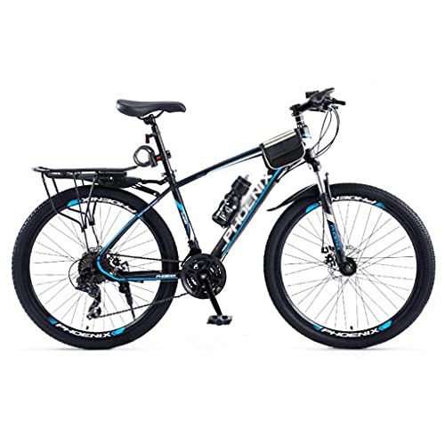 Mountain Bike : Mountain Bikes Adults MTB Bike, Disc Brakes Mountain Bicycles, 24 Speeds Steel Frame, 26 / 27.5Inches Wheels Outroad Bikes For Mens Womens(Size:27.5inch, Color:blue)