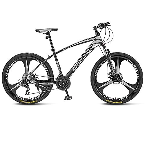 Mountain Bike : Mountain Bikes Bikes for Adults Ladies Bikes for Adult Men And Women, High Carbon Steel Dual Suspension Frame Mountain Bicycle, Steel Disc Brake Universal for Men and Women