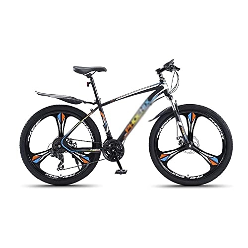 Mountain Bike : MQJ Adult Mountain Bike 27.5-Inch Wheels Mens / Womens Carbon Steel Frame 24 / 27 Speed with Front and Rear Disc Brakes / Orange / 24 Speed