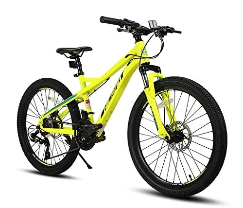 Mountain Bike : MQJ Aluminum Alloy Mountain Bike Variable Speed Adult 21 Speed, Double Disc Brake Mountain Bike 24 inch Used for Outdoor Cycling Trip Exercise a, B