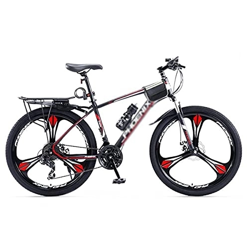 Mountain Bike : MQJ Mountain Bike 27.5 Inches 24 Speed Wheels Dual Disc Brake Carbon Steel Frame MTB Bicycle for a Path, Trail &Amp; Mountains / Red / 24 Speed