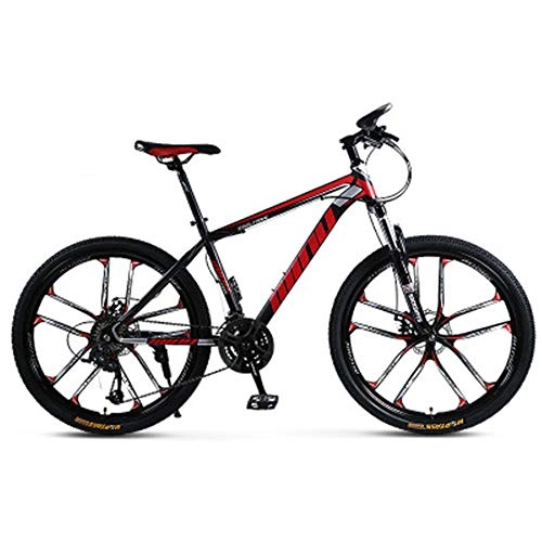 Mountain Bike : MTB mountain Dirt bike 26 '', Carbon Steel Mountain Bikes, 21 / 24 / 27 / 30 Speed, Youth and Adult Mountain Bike Mountain Bike with Adjustable Seat D 21 speed