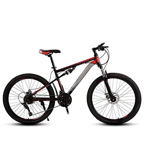 Mountain Bike : ndegdgswg 24 / 26 Inch Mountain Bike, Double Shock Absorber Adult Off Road Variable Speed Road Sports Car Youth Student Bike 26inches 27speed