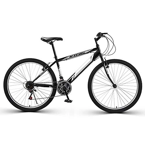 Mountain Bike : ndegdgswg 24 / 26 Inch Mountain Bike, Variable Speed Light Bicycle Double Shock Absorbing Off Road Racing 24inches 21speed