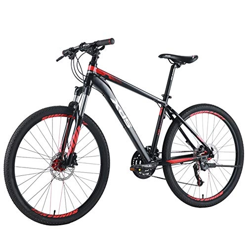 Mountain Bike : NENGGE 26 Inch Mountain Bikes, 27-Speed Mountain Bicycle, Men's Aluminum Frame Hardtail Mountain Bike, Dual-Suspension Mountain Bike, M