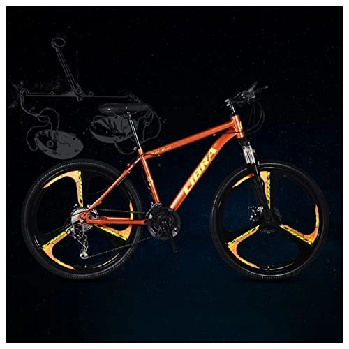 Mountain Bike : NENGGE Hardtail Mountain Bike 24 Inch, 12 Constellations Mountain Trail Bike for Mens Women, Front Suspension Mountain Bicycle with Dual Disc Brake, High Carbon Steel Bikes, Libra, 30 Speed