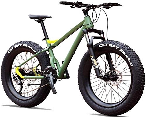 Mountain Bike : Nologo Bicycle 27-Speed Mountain Bikes, Professional 26 Inch Adult Fat Tire Hardtail Mountain Bike, Aluminum Frame Front Suspension All Terrain