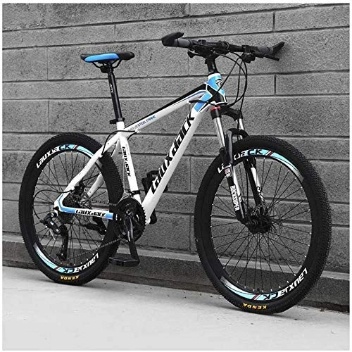 Mountain Bike : Outdoor sports Mountain Bike 30 Speed 26 Inch with High Carbon Steel Frame Double Oil Brake Suspension Fork Suspension AntiSlip Bikes, Blue
