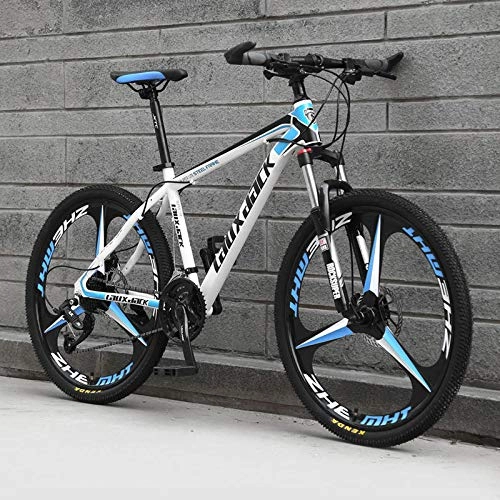 Mountain Bike : peipei 24 / 26 inch wheel adult student off-road mountain bike 21 / 24 speed road biker spring fork front fork racing riding-1 Three knife wheel_24 inch (140-170cm)_24 Speed